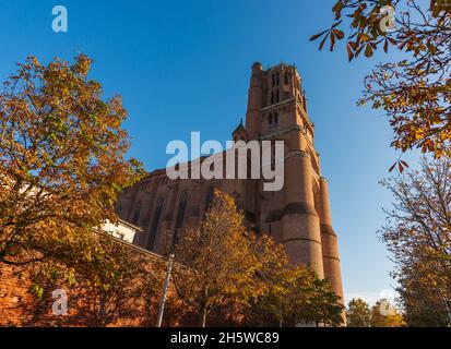 The Sainte Cecile cathedral in Albi, in the Tarn, in Occitanie, France Stock Photo