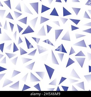 Polygonal blue mosaic background. Abstract low poly vector illustration. Triangular seamless pattern. Template geometric business design with triangle Stock Vector