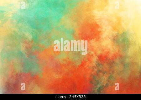 Color ink lines spots Modern art on paper Arbitrary pattern Mixed media texture Stock Photo