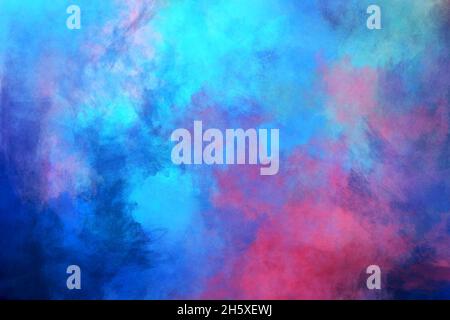 Colorful paint lines spots Modern artwork on canvas Chaotic pattern Creative texture Stock Photo