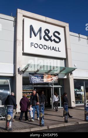 Marks & Spencer Food Hall in Boreham Wood, London Stock Photo