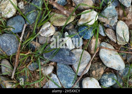 Close-up of ground cover composed of cobble stones Stock Photo