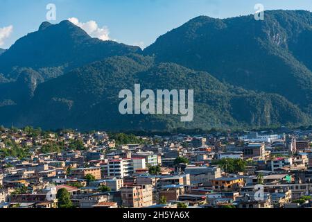 Tingo Maria and the Tingo Maria National Park, Huanuco,Peru,South America, Amazon basin. Stock Photo