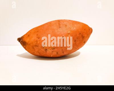 Sweet potato batata isolated on white background. Stock Photo