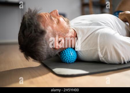 How to Use a Massage Ball on Neck