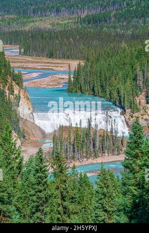 Wapta Falls Yoho National Park BC Canada in summer Stock Photo