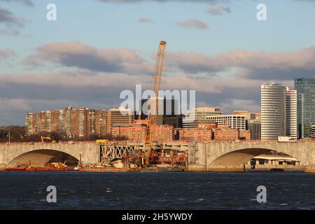 George Washington Memorial Parkway, DC, MD, VA Stock Photo