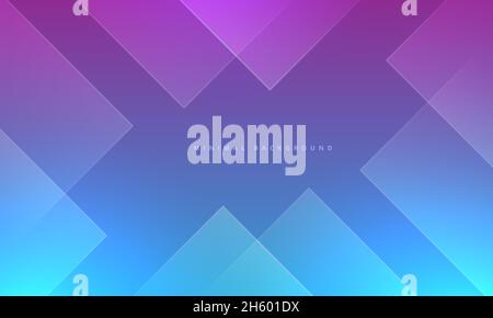 Blue Pink Minimal Background overlap style Stock Vector