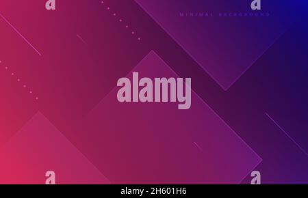 Modern Blue Pink Minimal Background Stock Vector