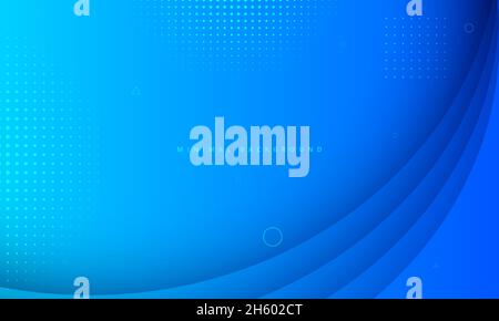 Blue 3D Textured Style Minimal Background Stock Vector