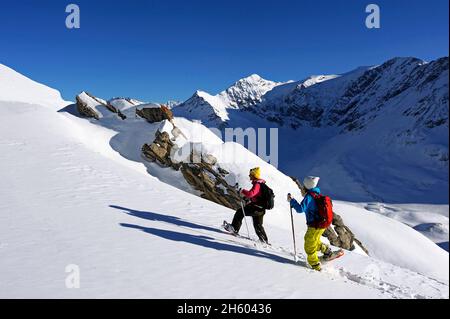 FRANCE, SAVOY ( 73 ), SAINTE FOY TARENTAISE, SNOW SHOES Stock Photo