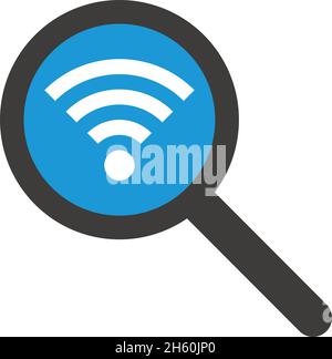 This is a colorful lupe icon. It can be used for all kinds of expressions, including search and find. Stock Vector