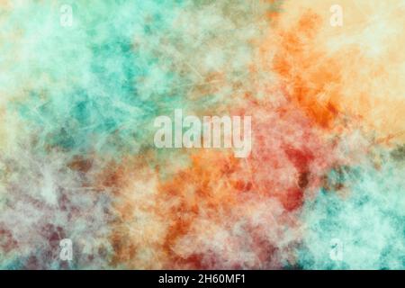 Multicolor paint lines spots Contemporary art on canvas Dynamic pattern Mixed media texture Stock Photo