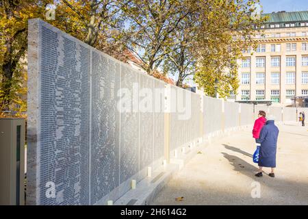 Wien, Vienna: Memorial for the Jewish children, women and men from Austria who were murdered in the Shoah (Gedenkstätte für die in der Shoah ermordete Stock Photo