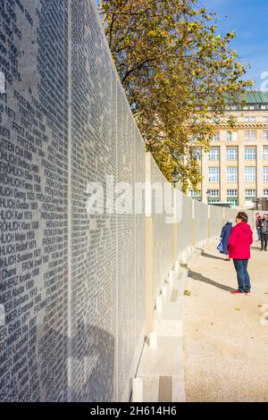 Wien, Vienna: Memorial for the Jewish children, women and men from Austria who were murdered in the Shoah (Gedenkstätte für die in der Shoah ermordete Stock Photo