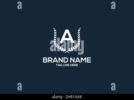 A letter logo design and minimalist logo. Stock Vector