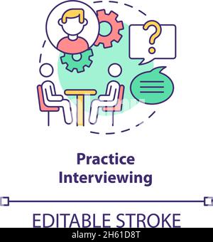 Preparing for job interview vector infographic template Stock Vector ...