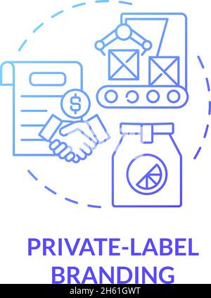Private label branding blue concept icon Stock Vector Image & Art - Alamy