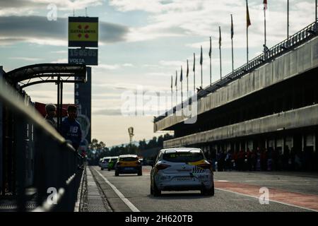 Barcelona, Spain. 12th Nov, 2021. Ambiance during the 14th round of the Clio Cup Europe 2021, from November 12 to 14, 2021 on the Circuit de Barcelona-Catalunya, in Montmelo, near Barcelona, Spain - Photo Xavi Bonilla / DPPI Credit: DPPI Media/Alamy Live News Stock Photo