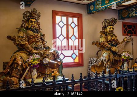 gods statues,po lin monastery,po lin temple,lantau Stock Photo