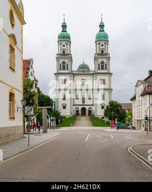 st. lorenz basilica from the 17th century in kempten,bavaria Stock Photo