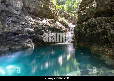 north america,caribbean,dominican republic,puerto plata province,yasica,charcos de los militares near the tubagua eco-lodge Stock Photo