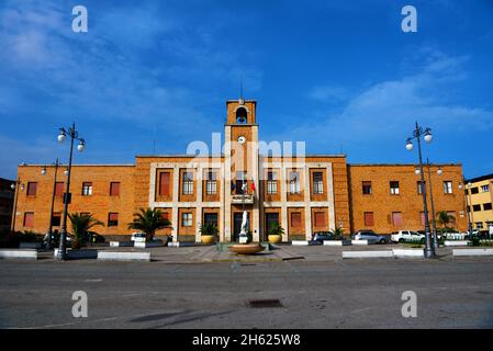 the municipal town hall of the Calabrian town 17 September 2021 Vibo Valentia  Italy Stock Photo