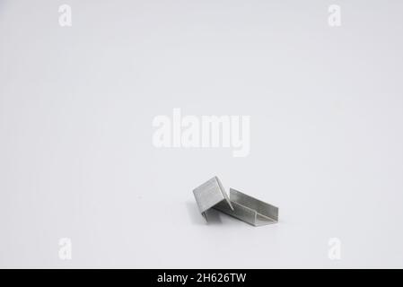 staples Isolated on white background. Object Stock Photo