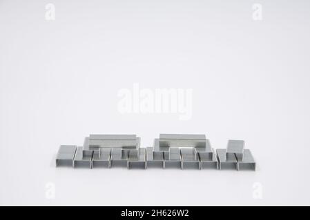 staples Isolated on white background. Object Stock Photo