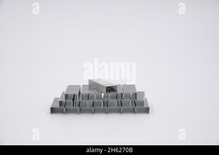 staples Isolated on white background. Object Stock Photo