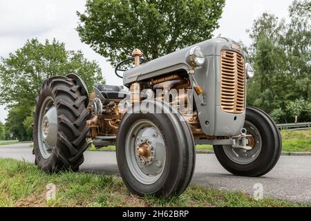 breuberg,hessen,germany,massey-ferguson fe 35 tractor,displacement 2550 ccm,35 hp,built in 1960 Stock Photo