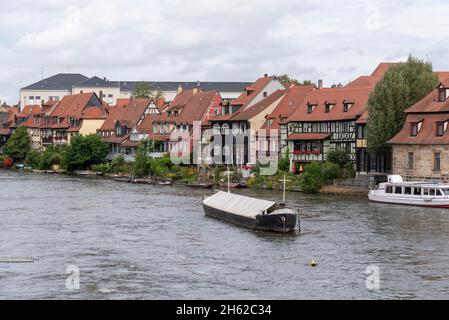 germany,bavaria,upper franconia,bamberg,little venice on the regnitz river,former fishermen's houses,is part of the unesco world heritage Stock Photo