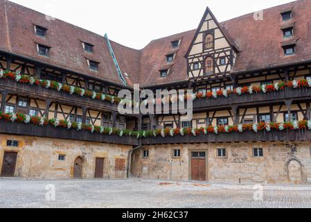 germany,bavaria,upper franconia,bamberg,alte hofhaltung,once residence of the bamberg prince-bishops Stock Photo