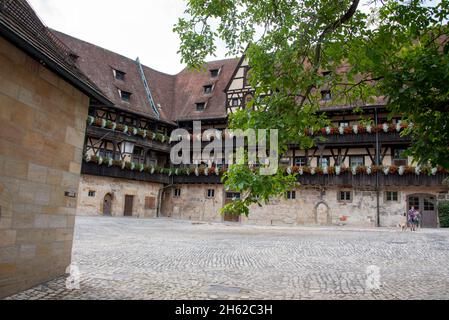 germany,bavaria,upper franconia,bamberg,alte hofhaltung,once residence of the bamberg prince-bishops Stock Photo