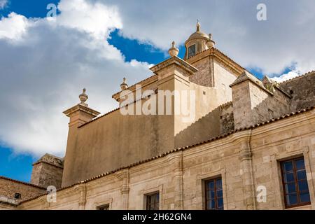 tower,claustre del carme,former carmelite church with monastery complex,today market hall of the city,mahon,maó,menorca,spain,europe Stock Photo
