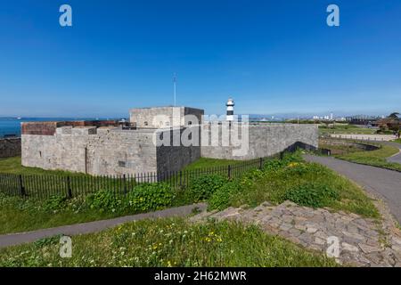 england,hampshire,portsmouth,southsea,southsea castle Stock Photo