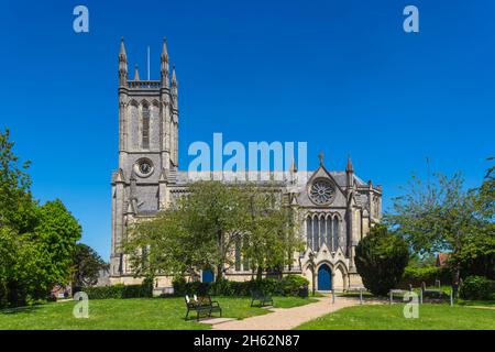 england,hampshire,andover,st.mary's church Stock Photo
