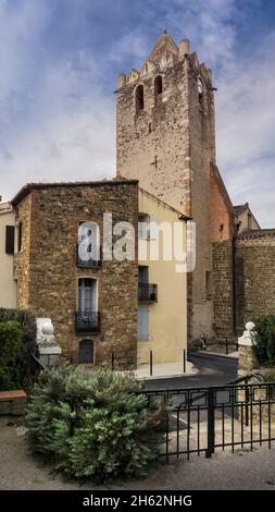 Church in a small village in Saint James's Way, Spain Stock Photo -