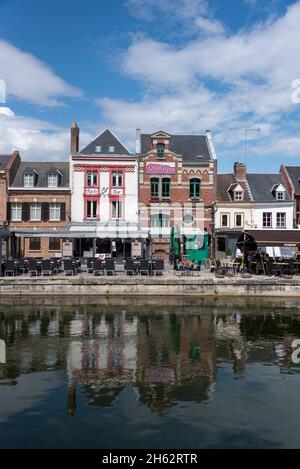 france,hauts-de-france region,amiens,quartier saint leu on the somme Stock Photo