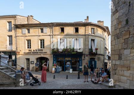 france,nouvelle-aquitaine,gironde department,saint emilion,old town,famous wine town,is a unesco world heritage site Stock Photo