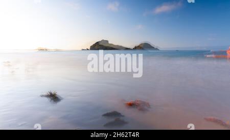 france,brittany,saint-coulomb,plage des chevrets,atlantic coast Stock Photo