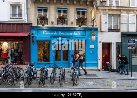 france,paris,hotel caron de beaumarchais in the jewish district of the marais Stock Photo