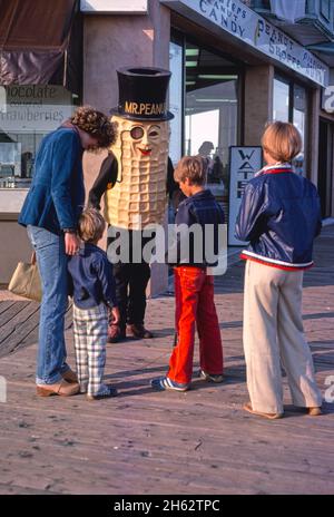 Mr. Peanut, Ocean City, New Jersey; ca. 1978. Stock Photo