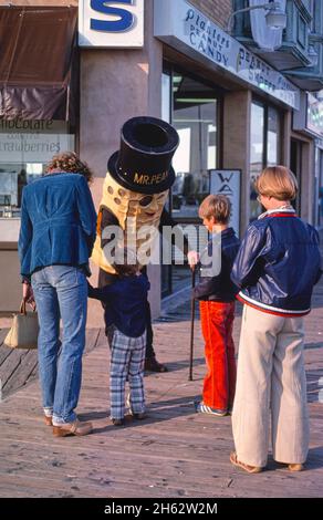 Mr. Peanut, Ocean City, New Jersey; ca. 1978. Stock Photo