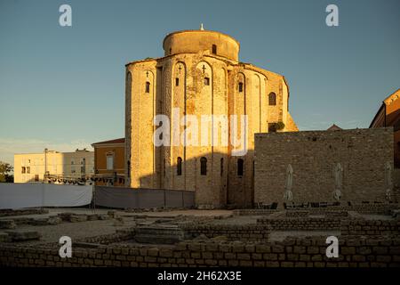 church of st. donat,a monumental building from the 9th century in zadar,dalmatia,croatia Stock Photo
