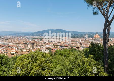 fantastic view over the city of florence,italy from forte di belvedere Stock Photo