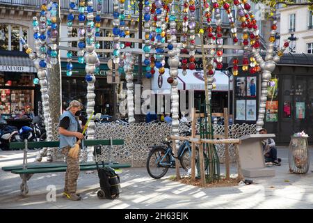france,paris,street musicians Stock Photo