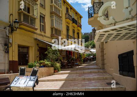 malaga,andalusia,spain: some impressions of the historic center of malaga city on a warm day in spring Stock Photo
