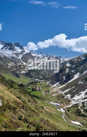 rein in taufers,sand in taufers,bolzano province,south tyrol,italy. the knuttenalm in knuttental Stock Photo