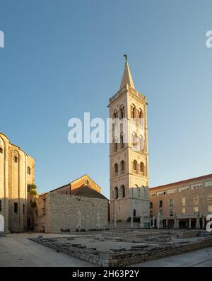 church of st. donat,a monumental building from the 9th century in zadar,dalmatia,croatia Stock Photo